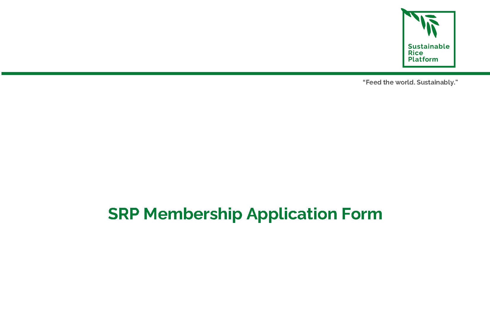 Membership Application Form
