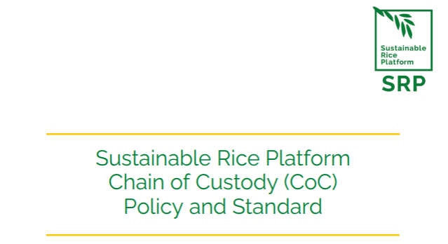 SRP Chain of Custody Policy and Standard Version 2.6